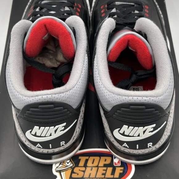 Nike Air Jordan Retro 3 Black Cement 2024 Size 10.5 Authentic Basketball Mid OG main image 4
